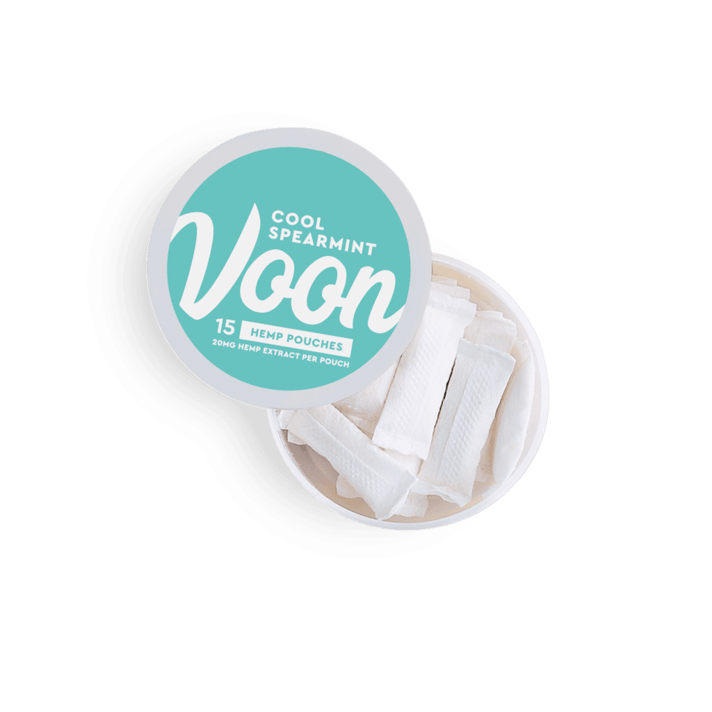Voon Spearmint CBD Slim-Beutel geöffnet