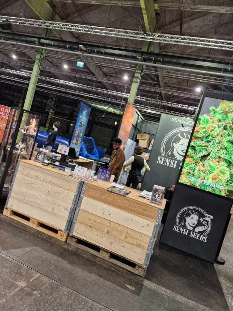 Stand van Sensi Seeds op North Grow 2023
