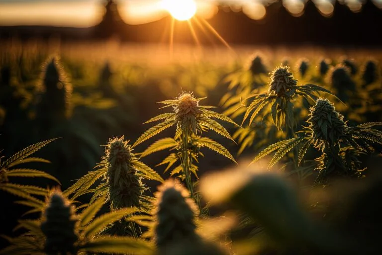 CBD snus i solnedgång