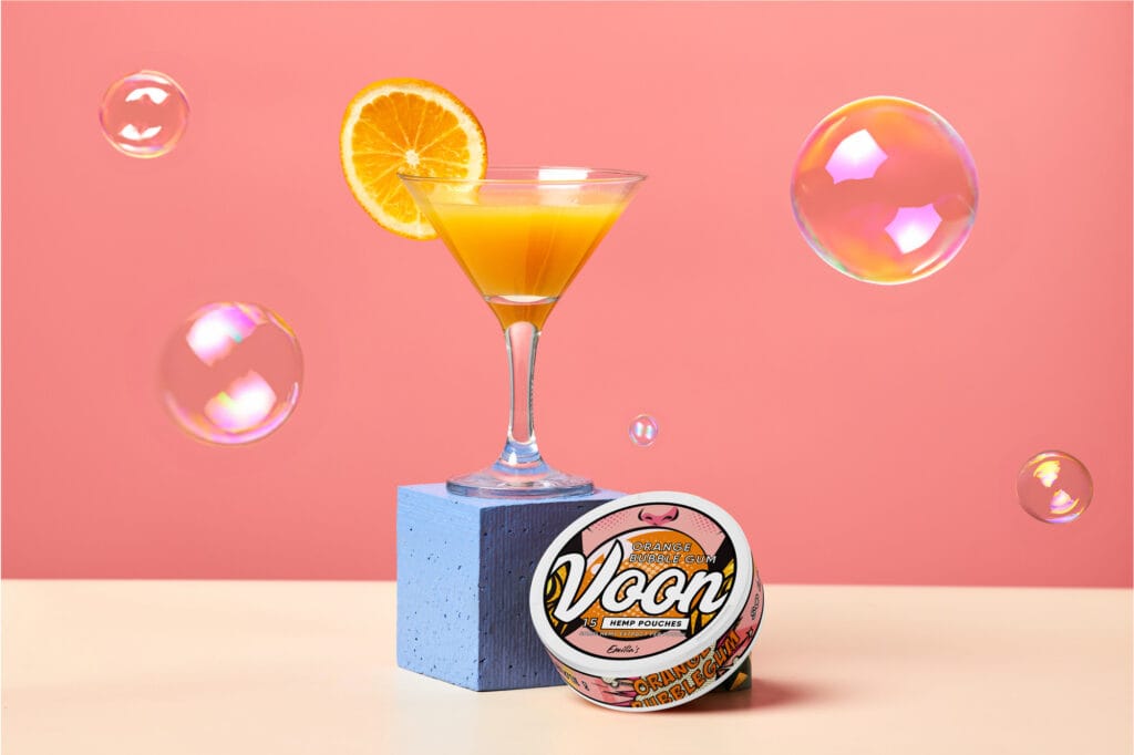 Voon Orange Bubblegum og orange coctails