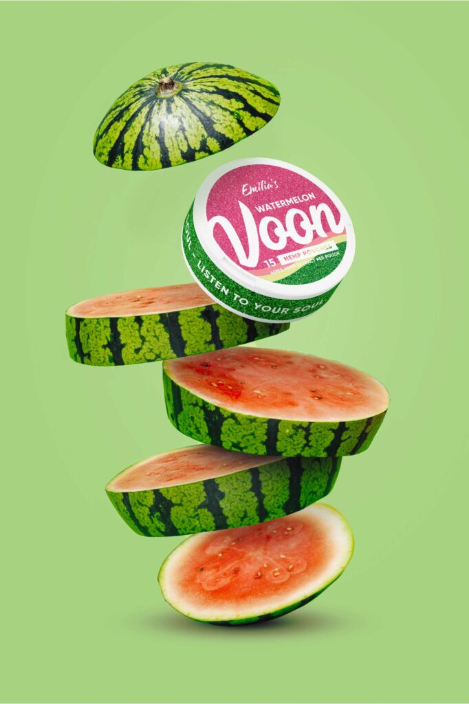 Voon-vandmelon med skiver af vandmelon