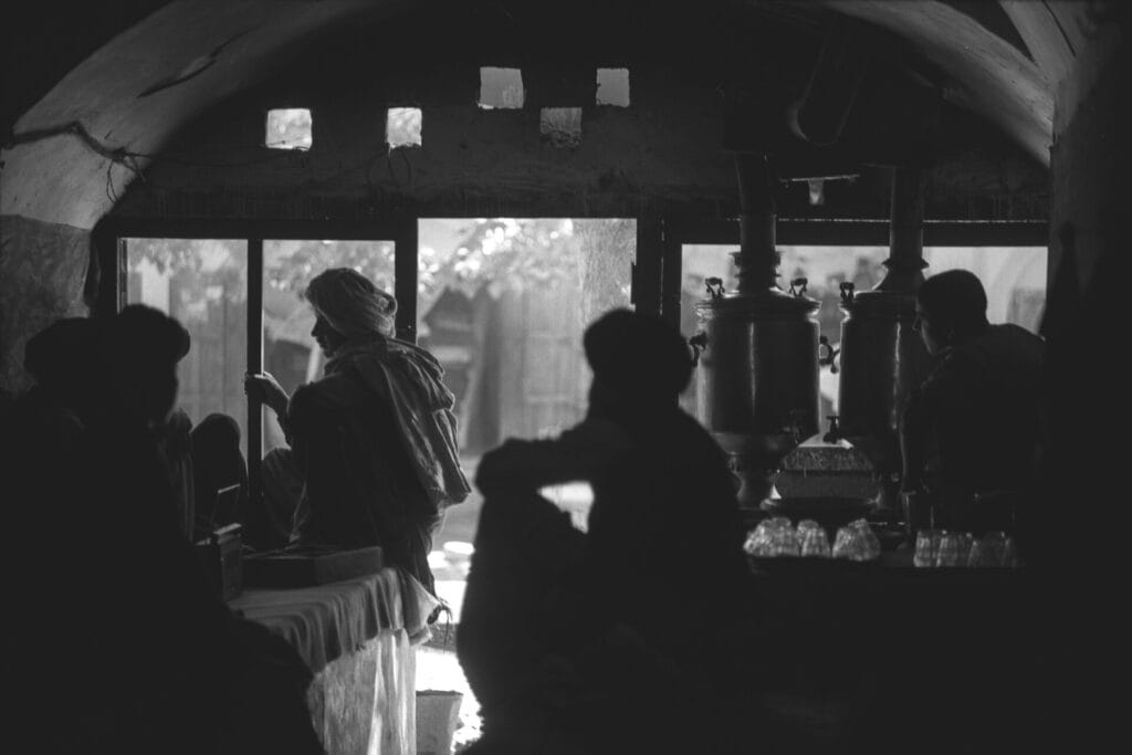 An Afghan tea house, 1969
