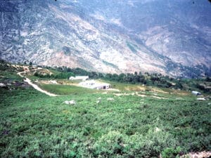 Cannabis fields in the Rif Mountains of Morocco in 1985