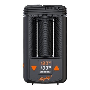Storz & Bickel Mighty+ Vaporizer von vorne mit Display