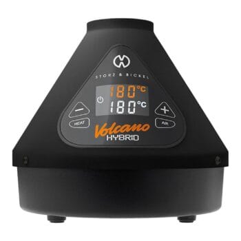 Storz & Bickel Volcano Hybrid Onyx von vorne mit Display