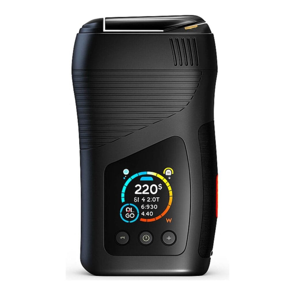 WOLKENKRAFT LIVE vaporizer edestä värinäytöllä