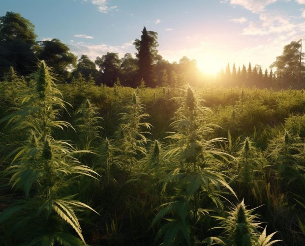 Champ de cannabis